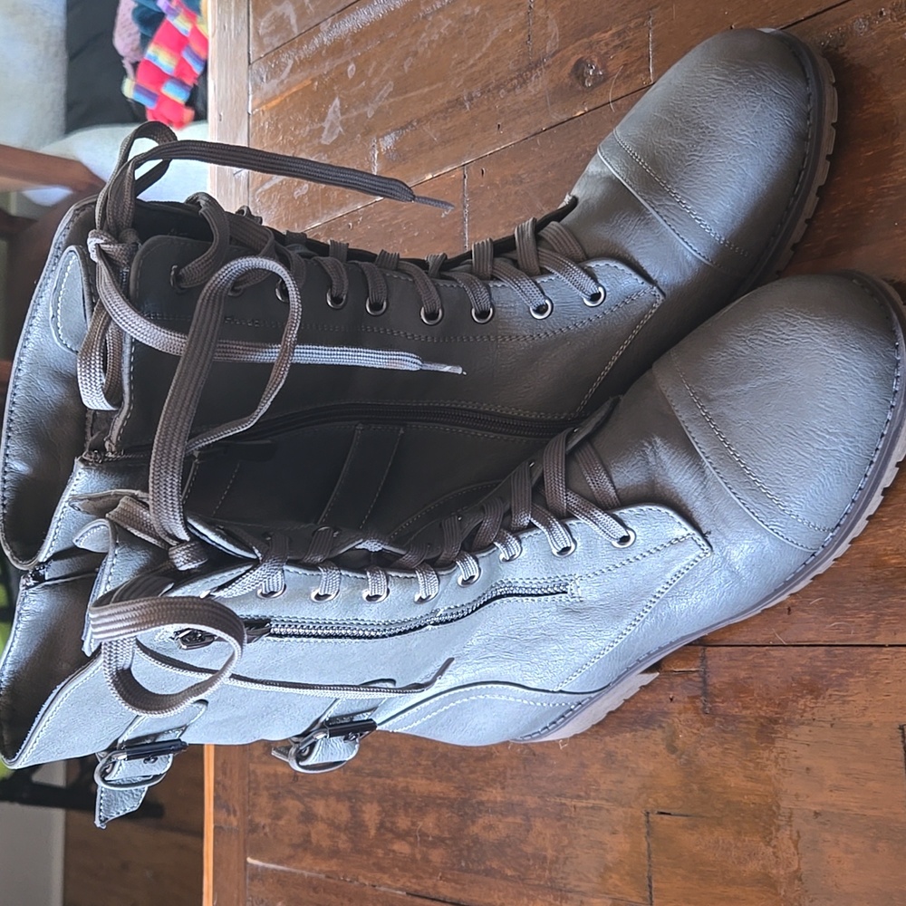 Dream Pairs Dark Gray Combat Boots